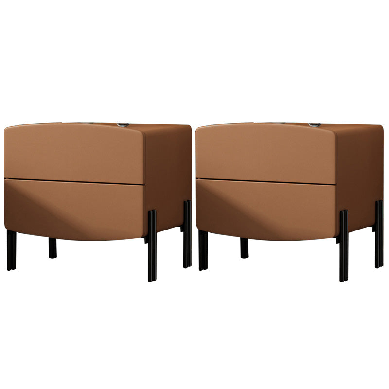 Contemporary Kids Nightstand Solid Wood Nightstands with Drawers