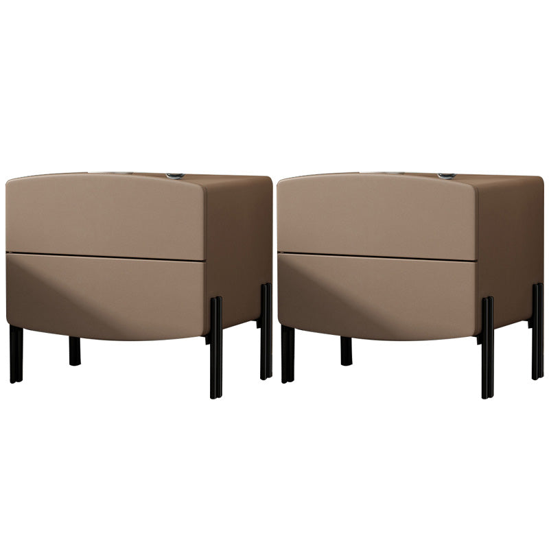 Contemporary Kids Nightstand Solid Wood Nightstands with Drawers