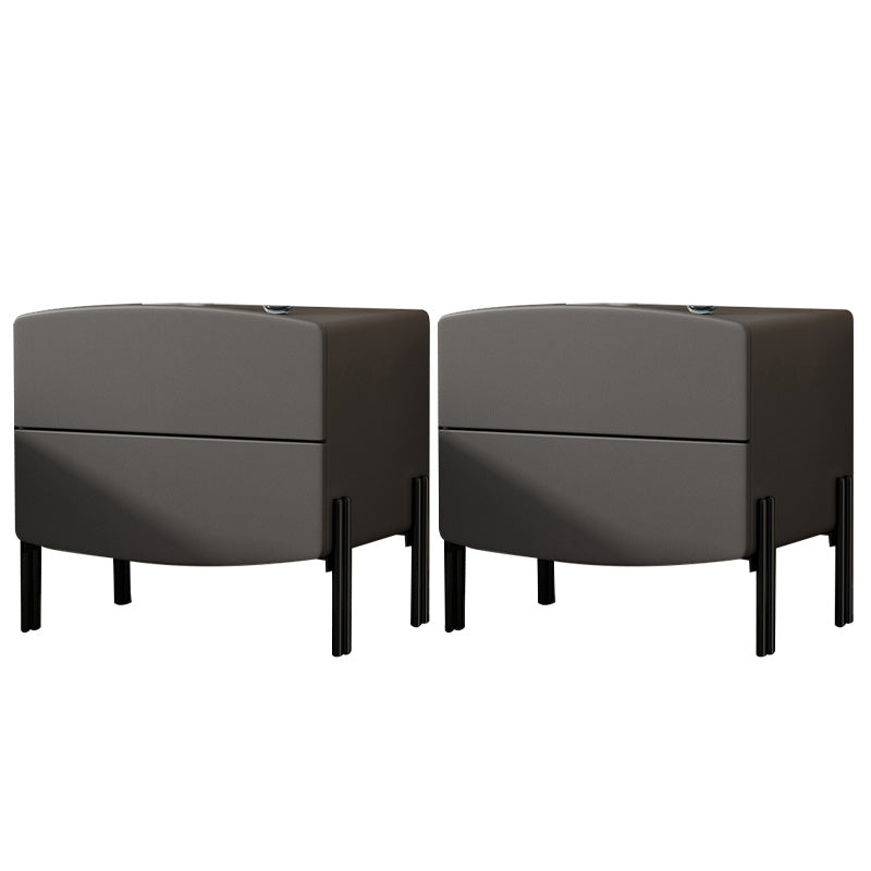 Contemporary Kids Nightstand Solid Wood Nightstands with Drawers