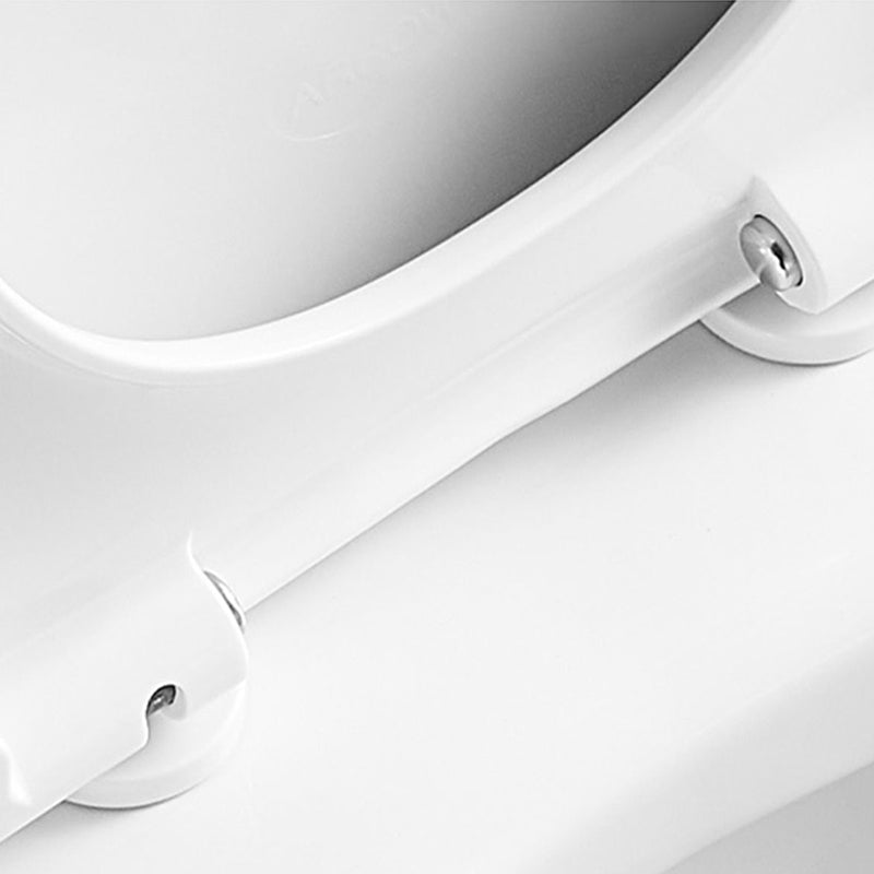 Cotton White Wall Hung Toilet Ceramic Elongated Smart Bidet with Heated Seat