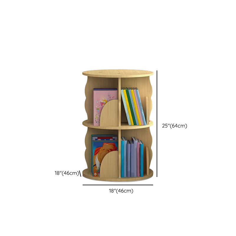 Standard Wooden Bookcase Contemporary Closed Back Bookshelf with Shelves