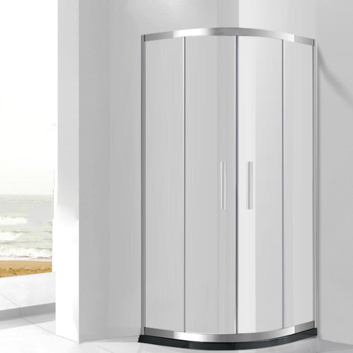 Framed Tempered Shower Bath Door Double Sliding Shower Doors