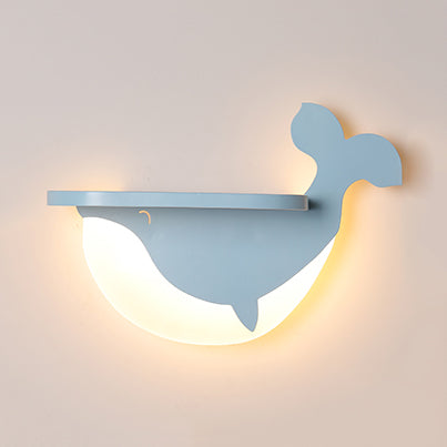 Cartoon Mooie patroon Wall Light Acryl LED SCONCE LICHT MET SPLOK VOOR JODS GIRL SLAAPKAMER