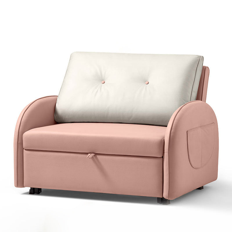 No Distressing Folding Sleeper Sofa Faux Leather Scandinavian Convertible Sofas