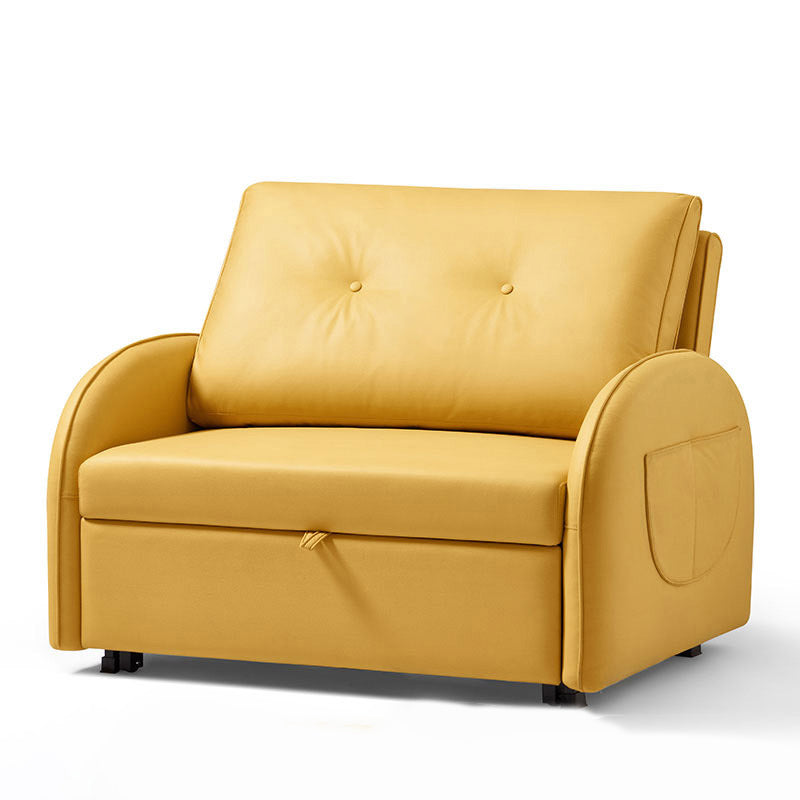 No Distressing Folding Sleeper Sofa Faux Leather Scandinavian Convertible Sofas