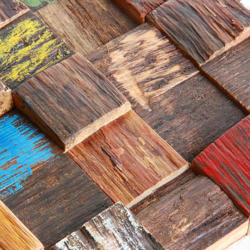 Wall Paneling Wood Shiplap Mosaic Modern Indoor Wall Paneling