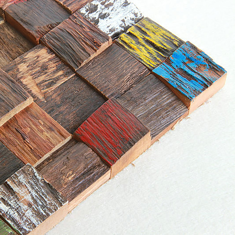 Wall Paneling Wood Shiplap Mosaic Modern Indoor Wall Paneling