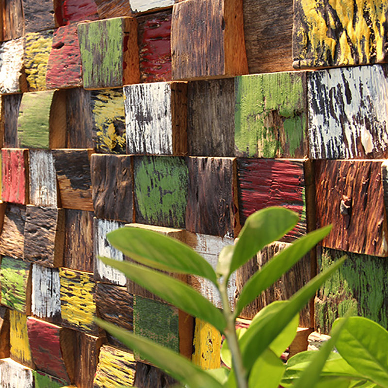 Wall Paneling Wood Shiplap Mosaic Modern Indoor Wall Paneling