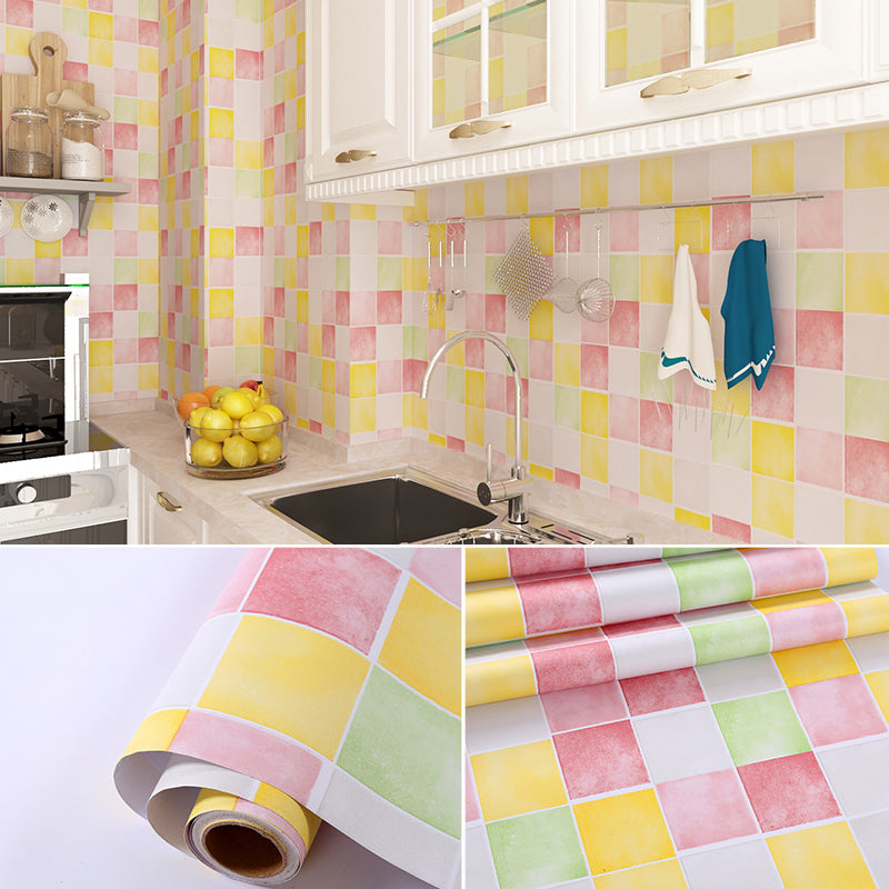 Mosaic Tile Peel and Stick Tile Roll Kitchen Waterproof Backsplash Wall Tile