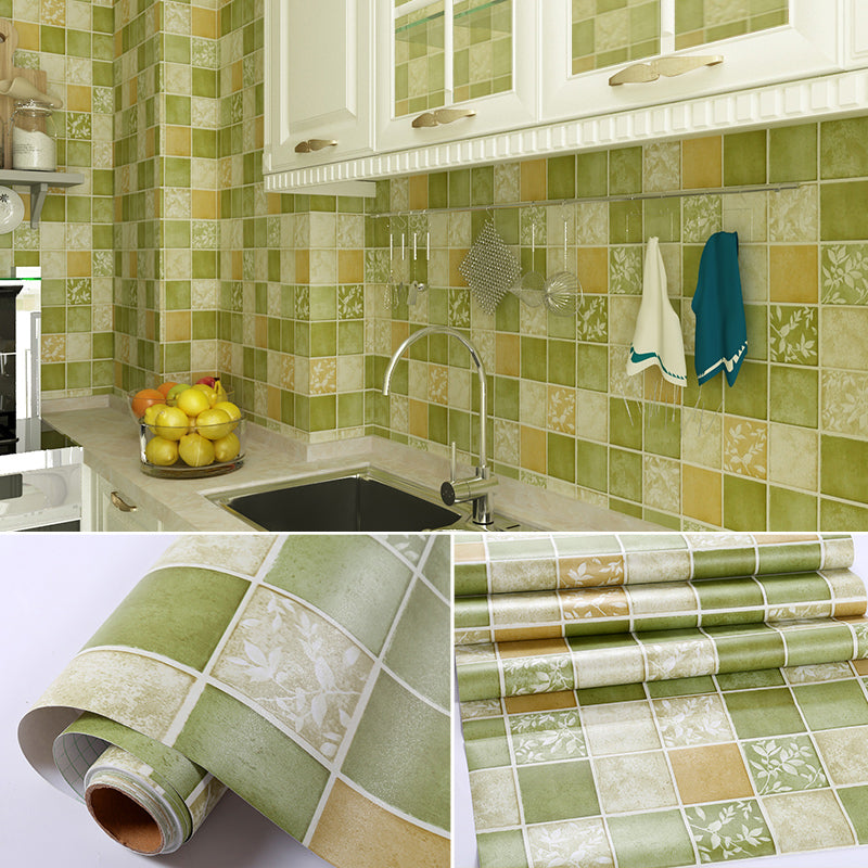 Mosaic Tile Peel and Stick Tile Roll Kitchen Waterproof Backsplash Wall Tile