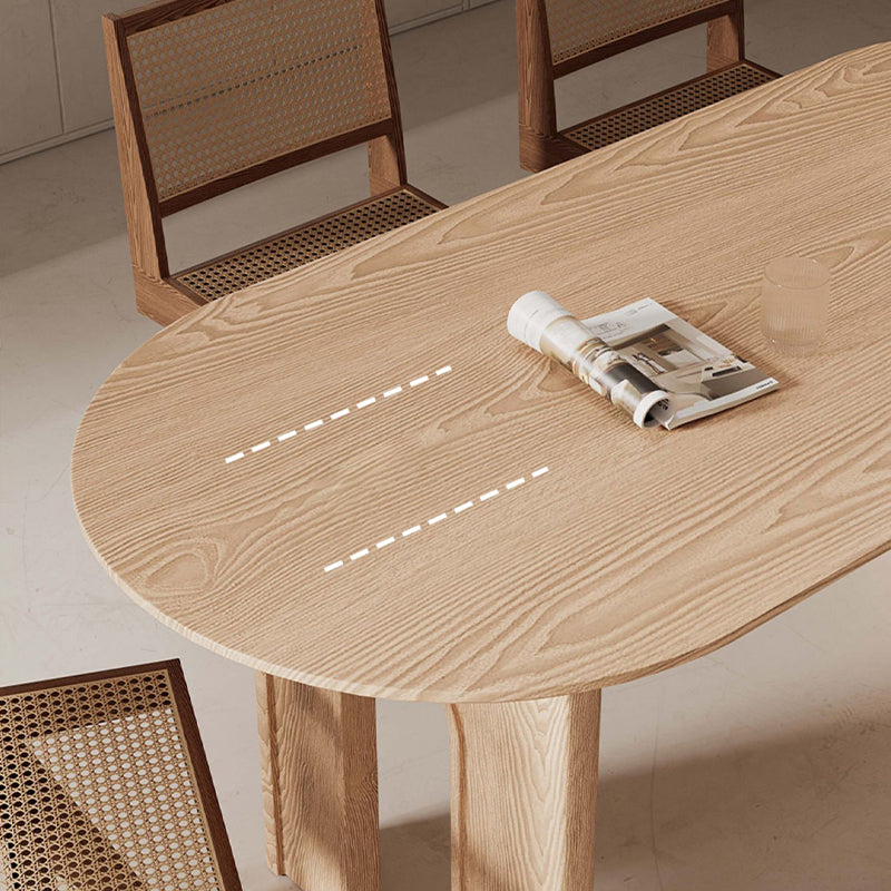 Solid Wood Dining Room Dinner Kitchen Table Contemporary Dining Table