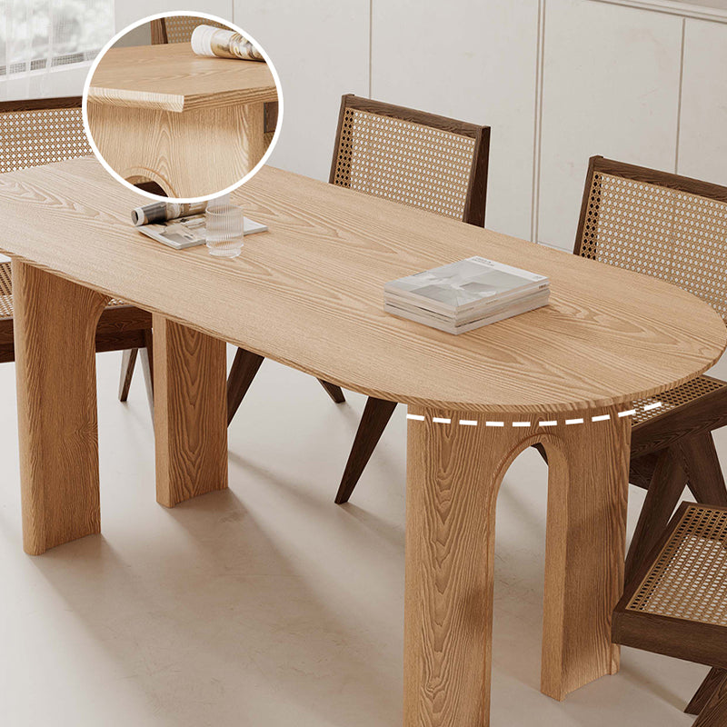 Solid Wood Dining Room Dinner Kitchen Table Contemporary Dining Table