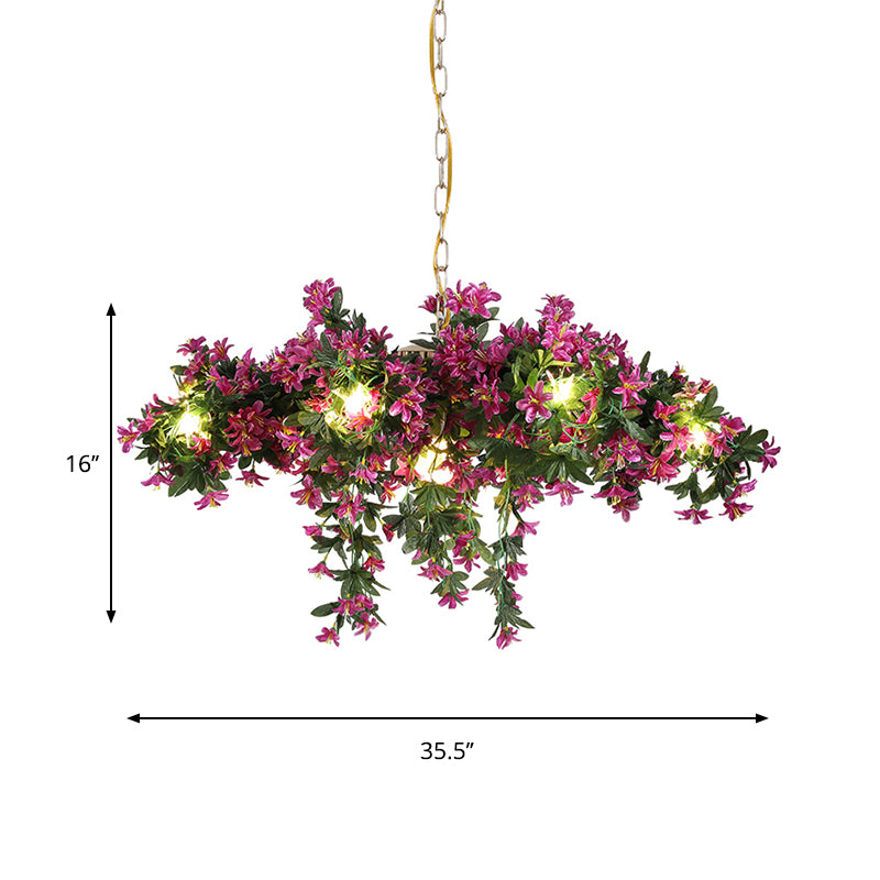 12-LIGHT PROSIBLE CHANDELIER INDUSTRIEUR SUSPENSE MÉTAL METAL PRENDANT LUMIÈRE AVEC DÉCOR DE FLOORNE EN NOIR