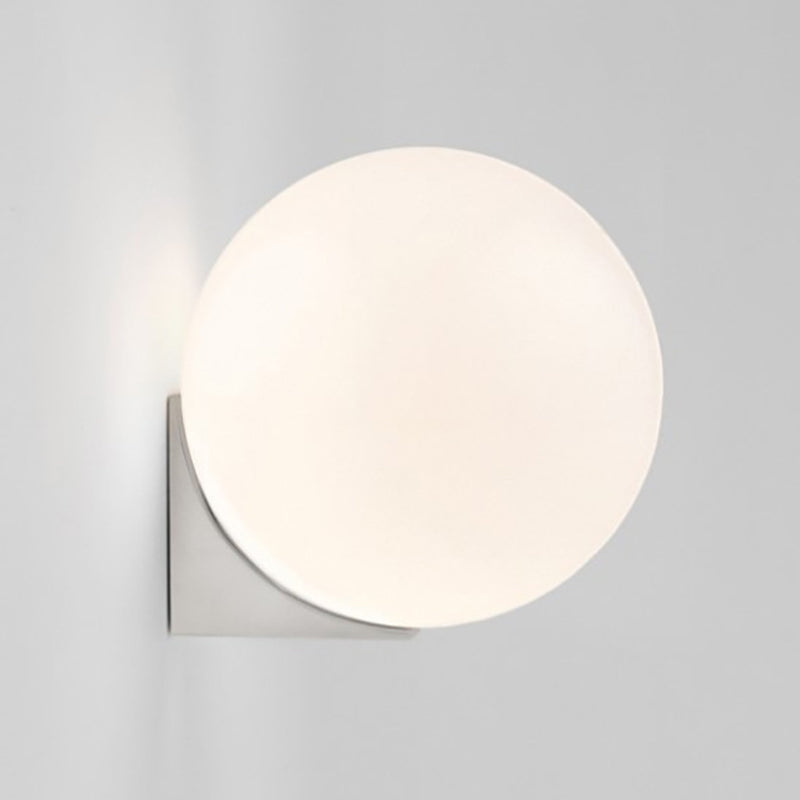 Contemporary 1/2-Light Chrome/Golden Wall Mounted Sconce Glass Statement Wall Light