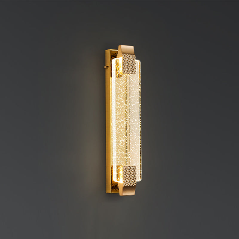 Modern LED Wall Lamp Simple Wall Mount Lamp with Crystal Shade for Bedroom