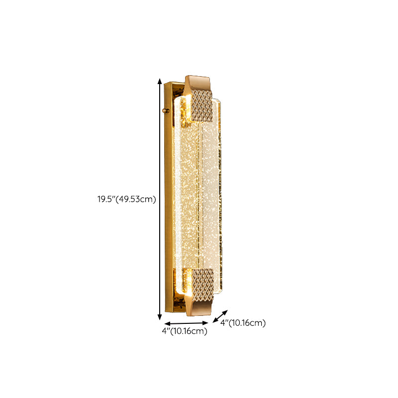 Modern LED Wall Lamp Simple Wall Mount Lamp with Crystal Shade for Bedroom