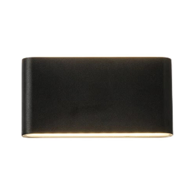 LED Wall Lamp Modern Simple Wall Mount Lamp with Glass Shade for Bedroom