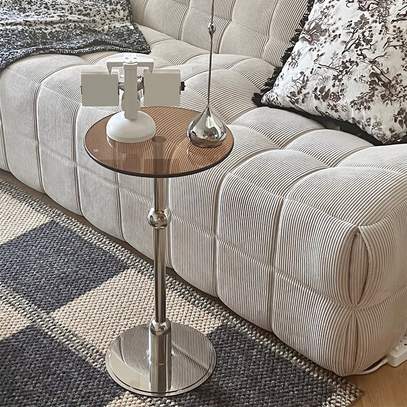 Contemporary Irregular Coffee Table Modern 21.8-In High 1 Single Cocktail Table