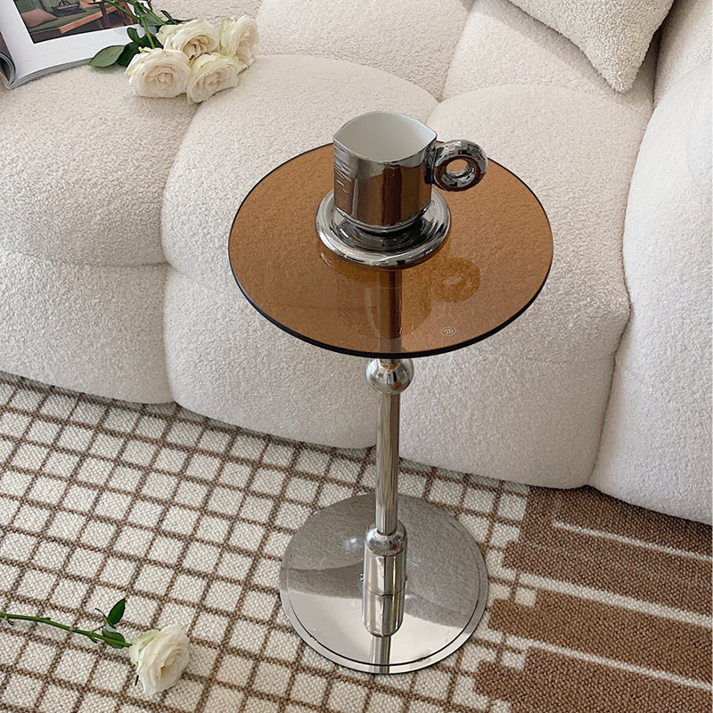 Contemporary Irregular Coffee Table Modern 21.8-In High 1 Single Cocktail Table