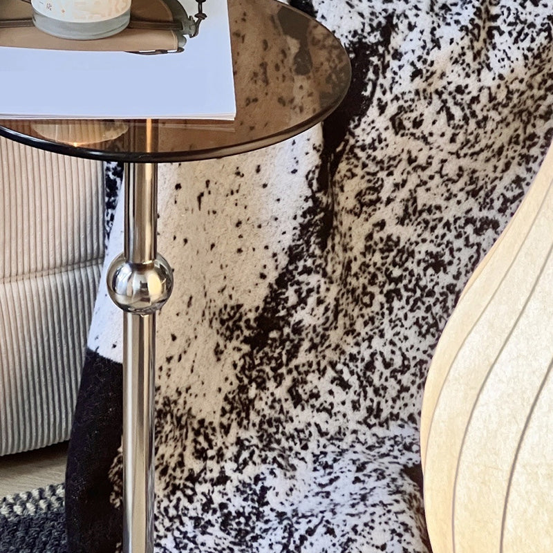 Contemporary Irregular Coffee Table Modern 21.8-In High 1 Single Cocktail Table