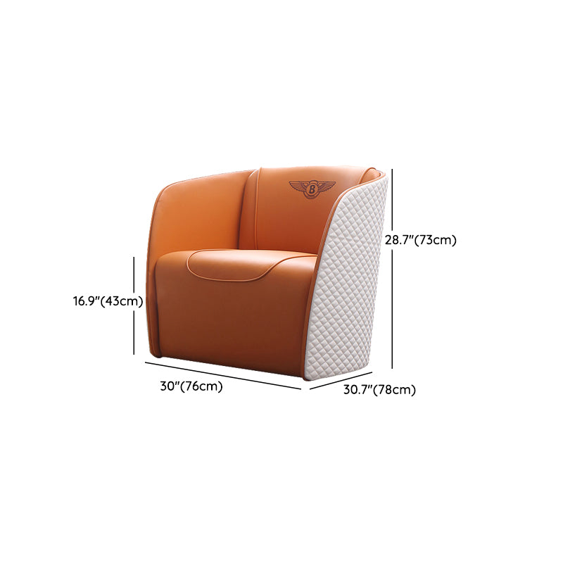 Leather Side Chair Arms included Lounge Chair for Living Room