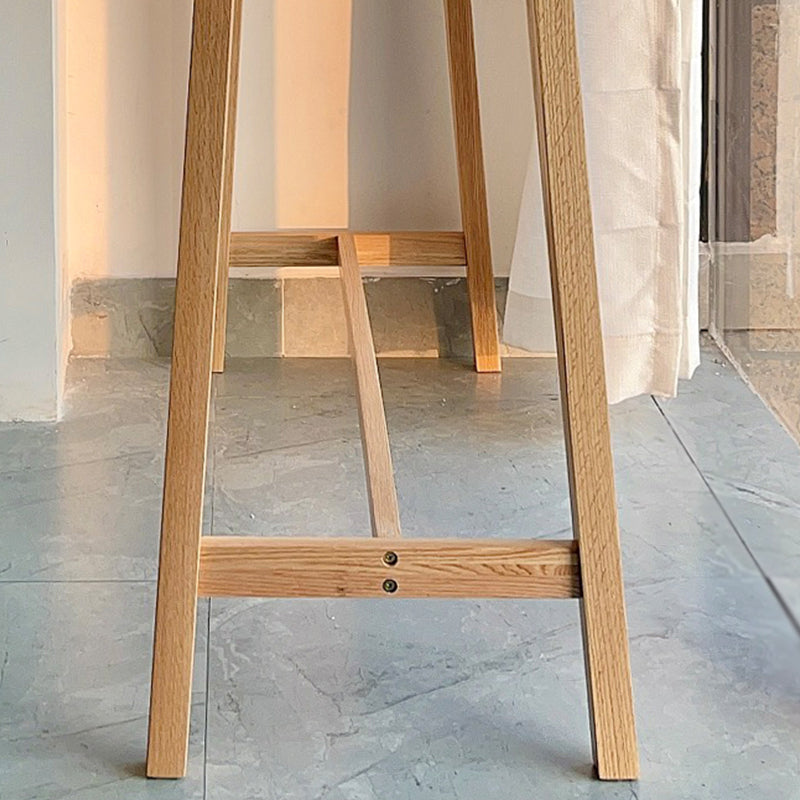 Rectangle Stone Top Bistro Table Modern Pub Table with Solid Wood Frame