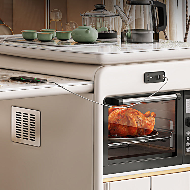 Glam Kitchen Stone Furniture 2/3/5/6/7 Pcs Standard Height Versatile Dining Room Table Set