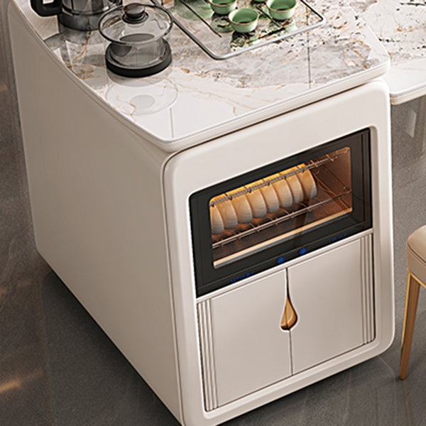 Glam Kitchen Stone Furniture 2/3/5/6/7 Pcs Standard Height Versatile Dining Room Table Set