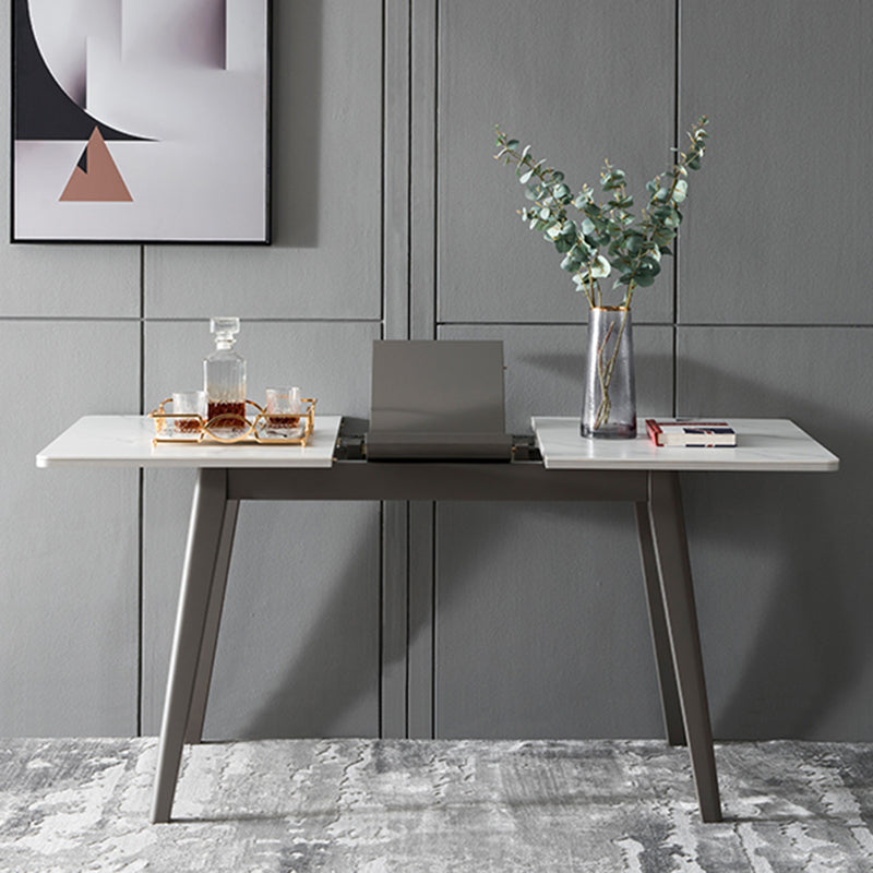 Rectangle Dining Table Set with Gray Legs 1/2/5/7 Pcs Dinette Set for Home