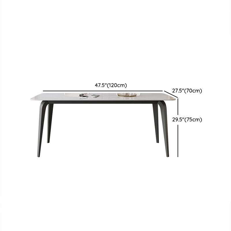 Rectangle Dining Table Set 1/5/7 Pcs White Dinette Set for Home