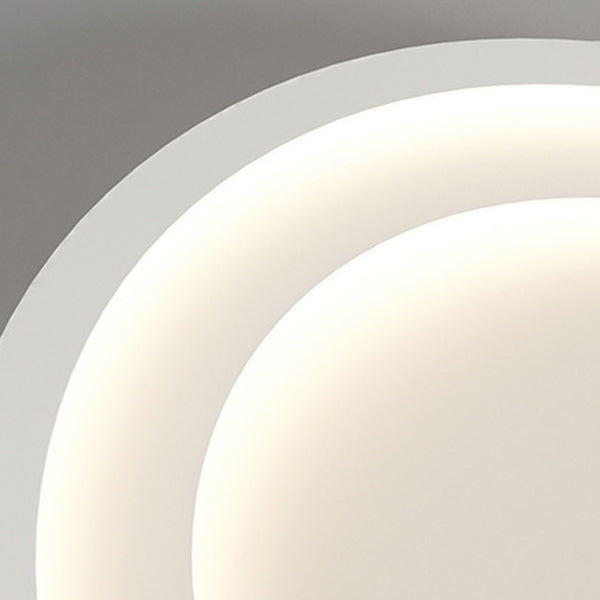 Modernism Flush Mount Ceiling Light White Flush Lighting with Metal for Bedroom