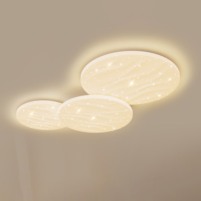 Contemporary Flush Mount 3-Light Ceiling Mounted Fixture with Acrylic for Living Room