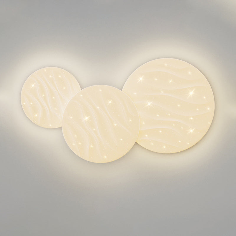 Contemporary Flush Mount 3-Light Ceiling Mounted Fixture with Acrylic for Living Room