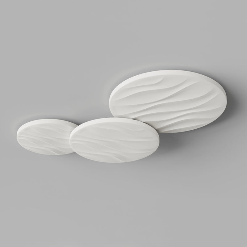 Contemporary Flush Mount 3-Light Ceiling Mounted Fixture with Acrylic for Living Room