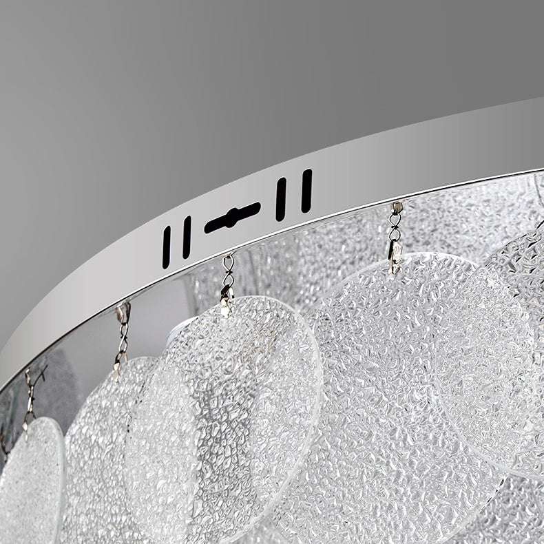 Single Modernism Chrome Flush Mount Lighting LED Ceiling Light for Bedroom
