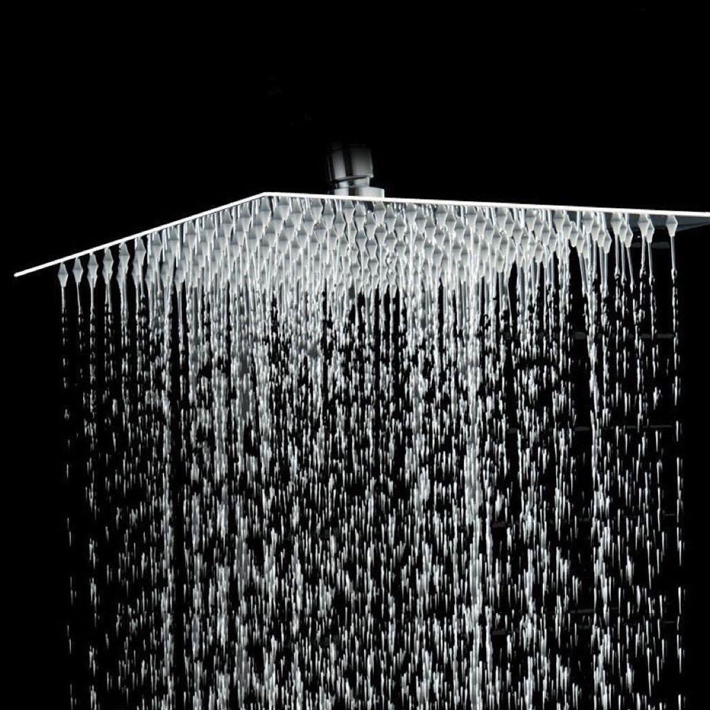 Stainless Steel Shower Head Combo Modern Fixed Shower Head for Bathroom