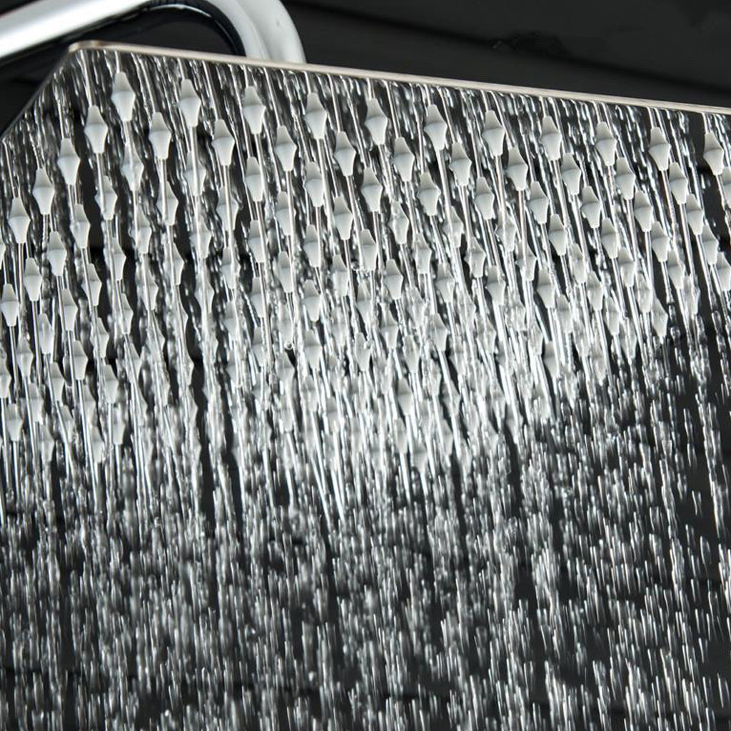 Stainless Steel Shower Head Combo Modern Fixed Shower Head for Bathroom