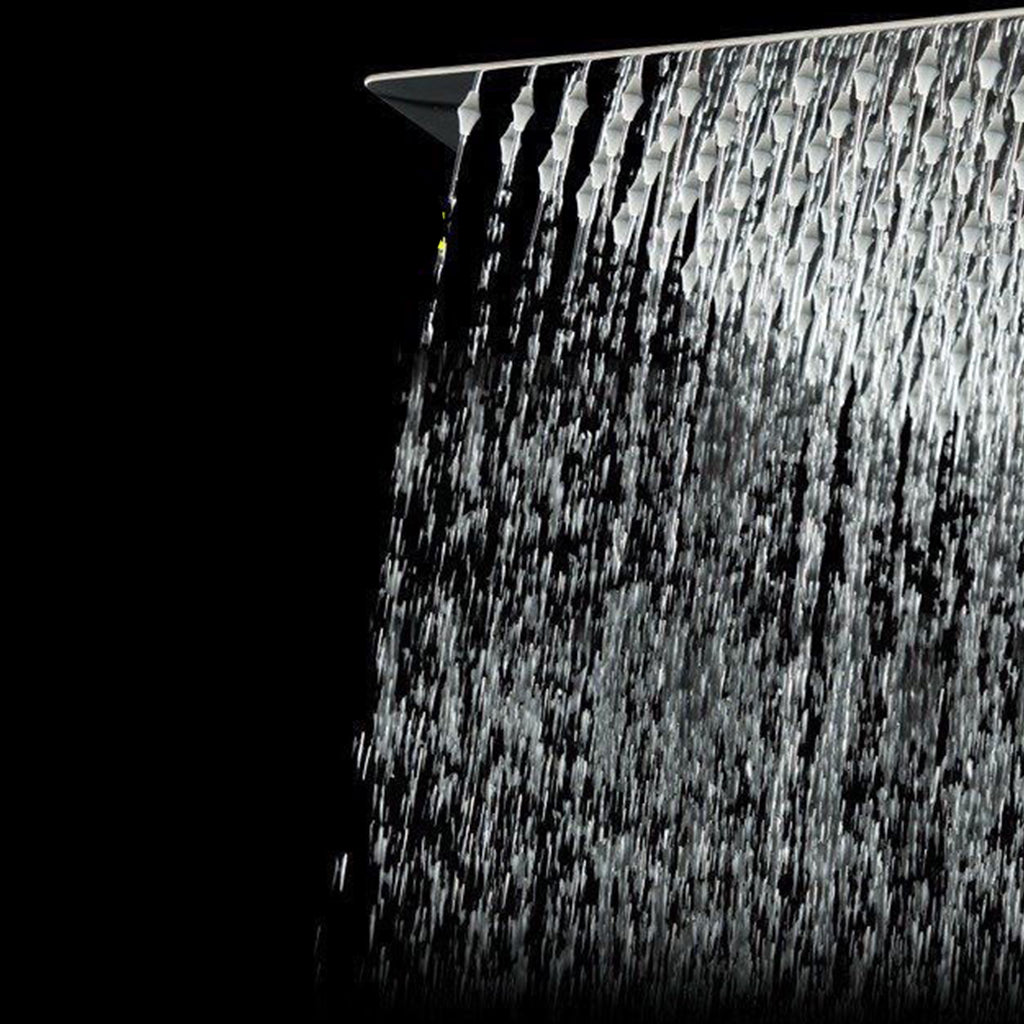 Stainless Steel Shower Head Combo Modern Fixed Shower Head for Bathroom