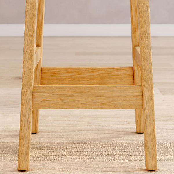 Solid Wood Bar Stool Backrest Upholstered Bar Stools for Dining Room