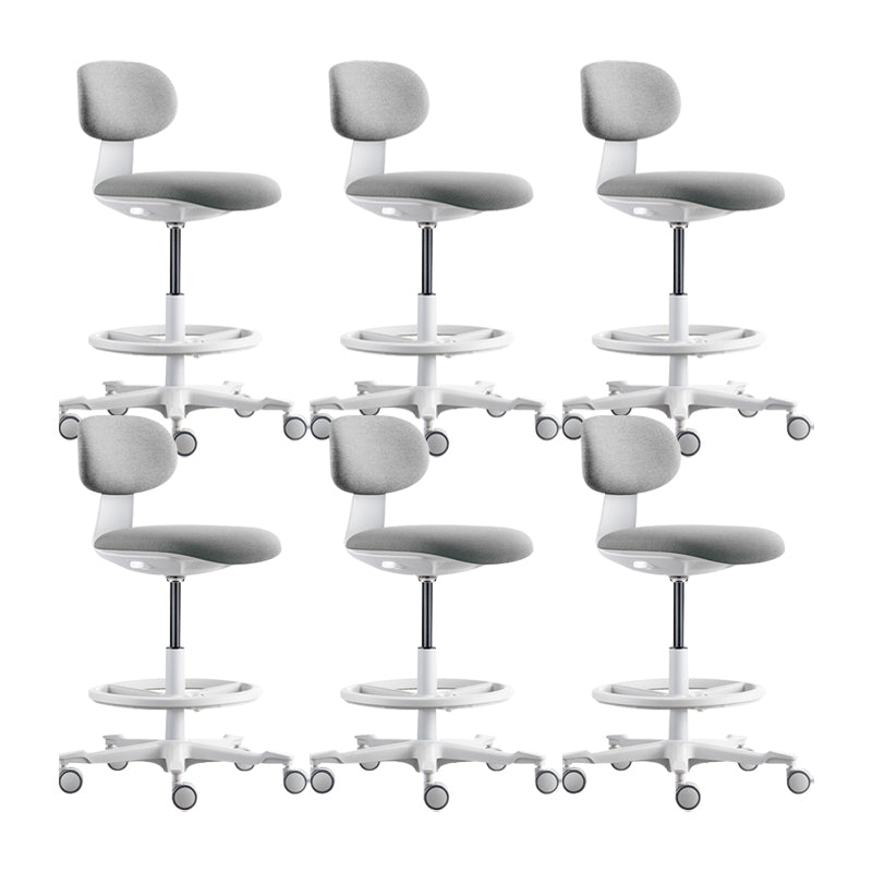 Modern Adjustable Backrest Counter Stool Iron Cashier Bar Stool with Cushion and Pedal