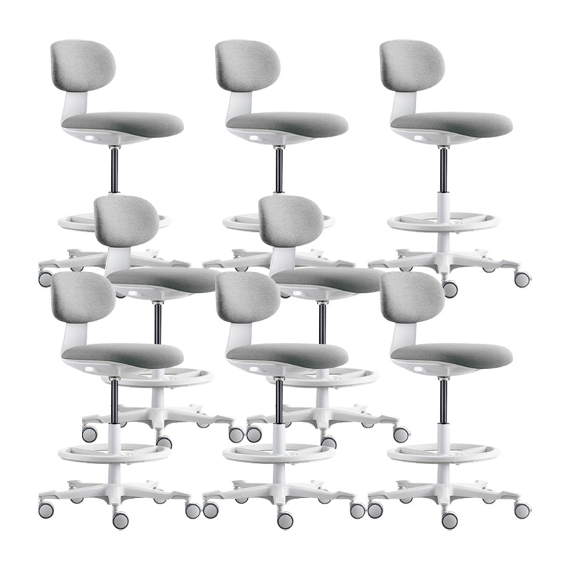 Modern Adjustable Backrest Counter Stool Iron Cashier Bar Stool with Cushion and Pedal