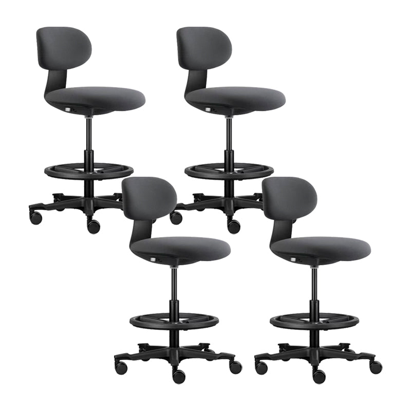 Modern Adjustable Backrest Counter Stool Iron Cashier Bar Stool with Cushion and Pedal