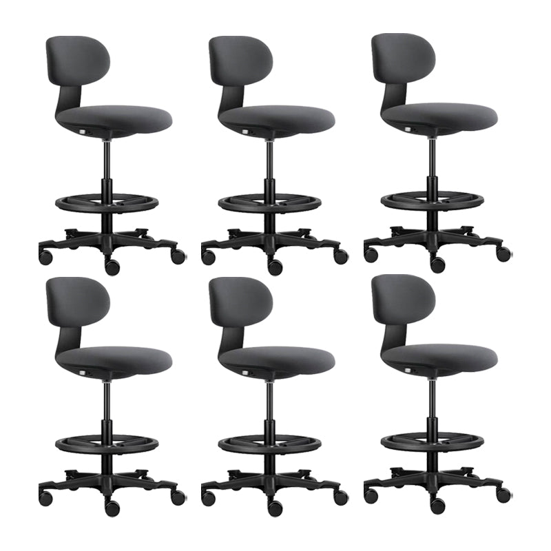Modern Adjustable Backrest Counter Stool Iron Cashier Bar Stool with Cushion and Pedal