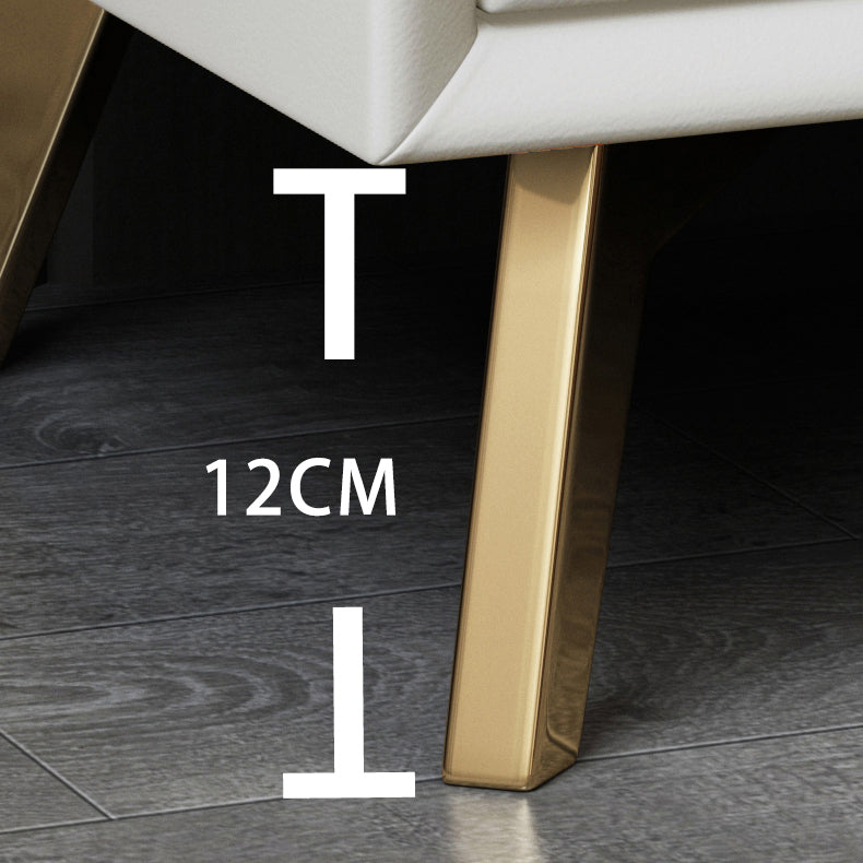 2 Drawers Accent Table Nightstand Contemporary Night Table for Home