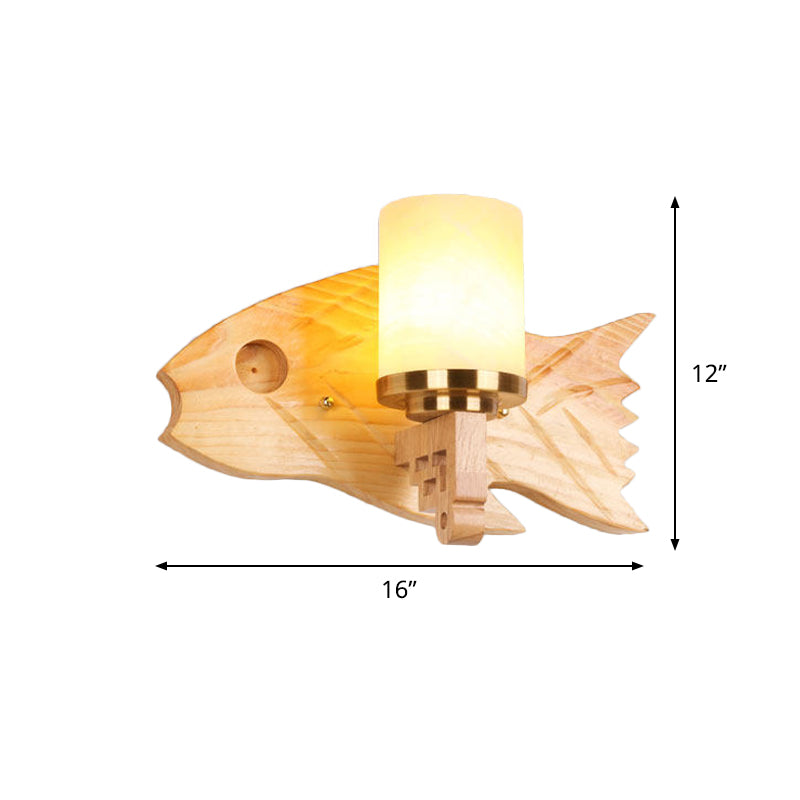 Cylinder mural Mount léger moderniste Verre fissu