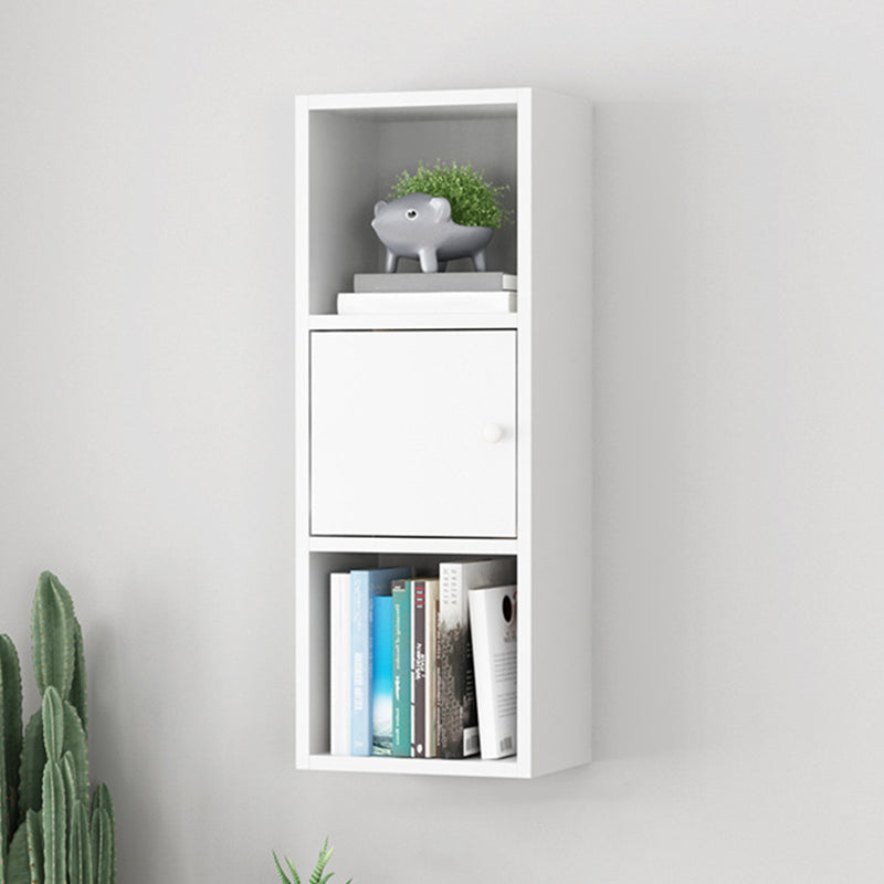 Engineered Wood Scandinavian Bookcase Floating Closed Back Bookshelf