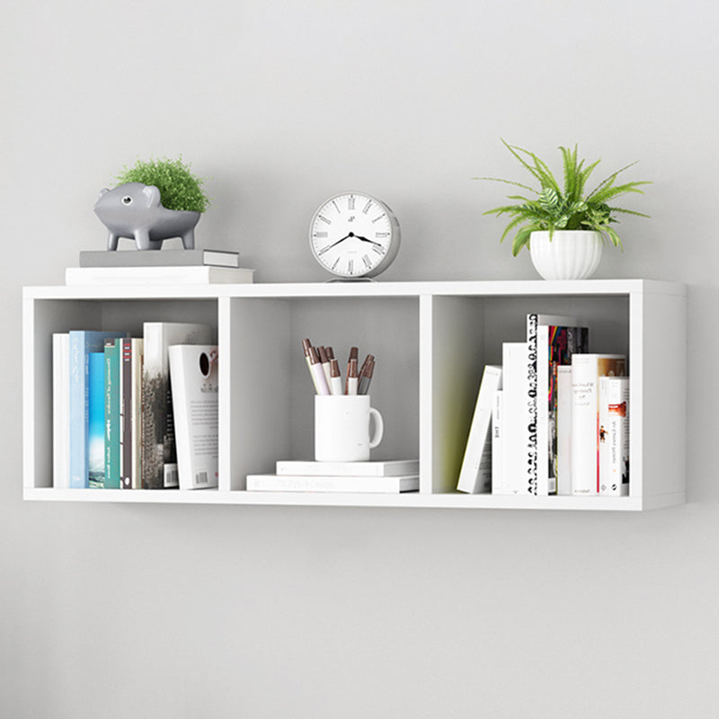 Engineered Wood Scandinavian Bookcase Floating Closed Back Bookshelf