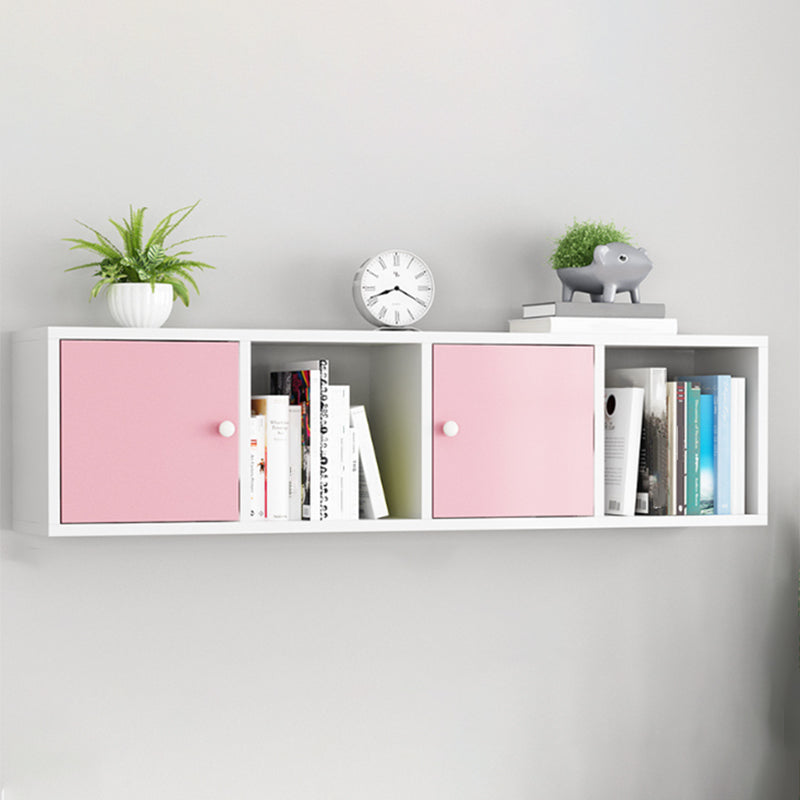 Engineered Wood Scandinavian Bookcase Floating Closed Back Bookshelf