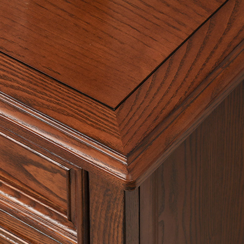 Traditional Dresser Solid Wood Storage Chest Dresser with 9 Drawers