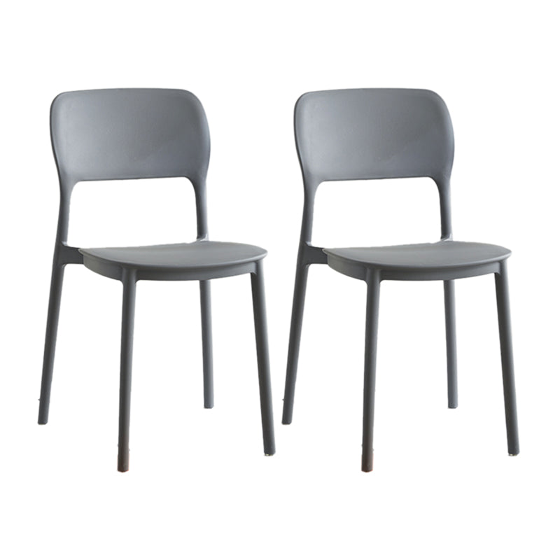 Modern Outdoors Dining Chairs Plastic Stacking Patio Dining Chair